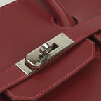 Hermes Birkin 35 Tote Box Calf Rouge Vif Rougevif Red Silver — view 7