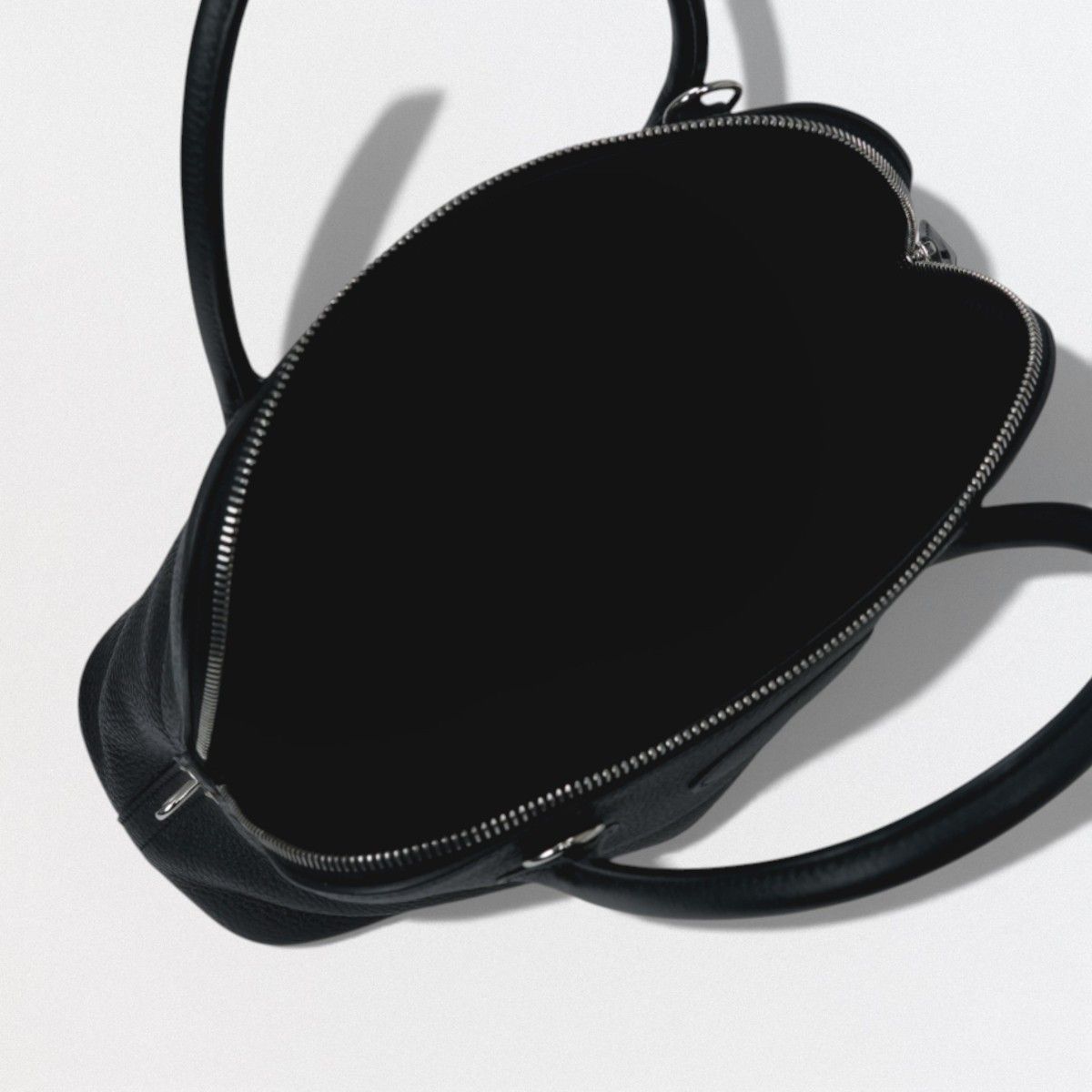 Hermes Bolide 31 Tote Togo Noir Black Silver — view 8