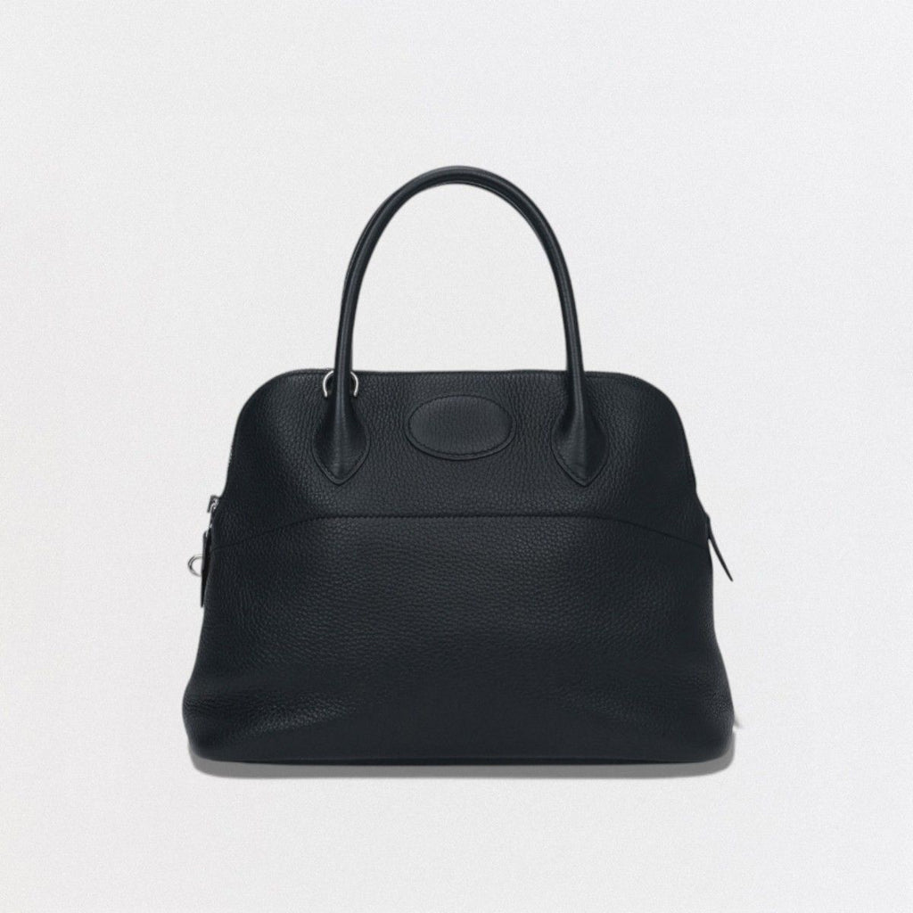 Hermes Bolide 31 Tote Togo Noir Black Silver
