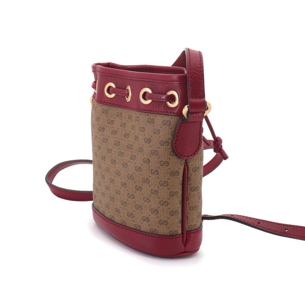Gucci Doraemon Mini GG Supreme Mini Bucket Bag Brown — view 4