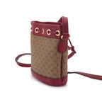 Gucci Doraemon Mini GG Supreme Mini Bucket Bag Brown — view 4