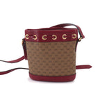 Gucci Doraemon Mini GG Supreme Mini Bucket Bag Brown — view 3