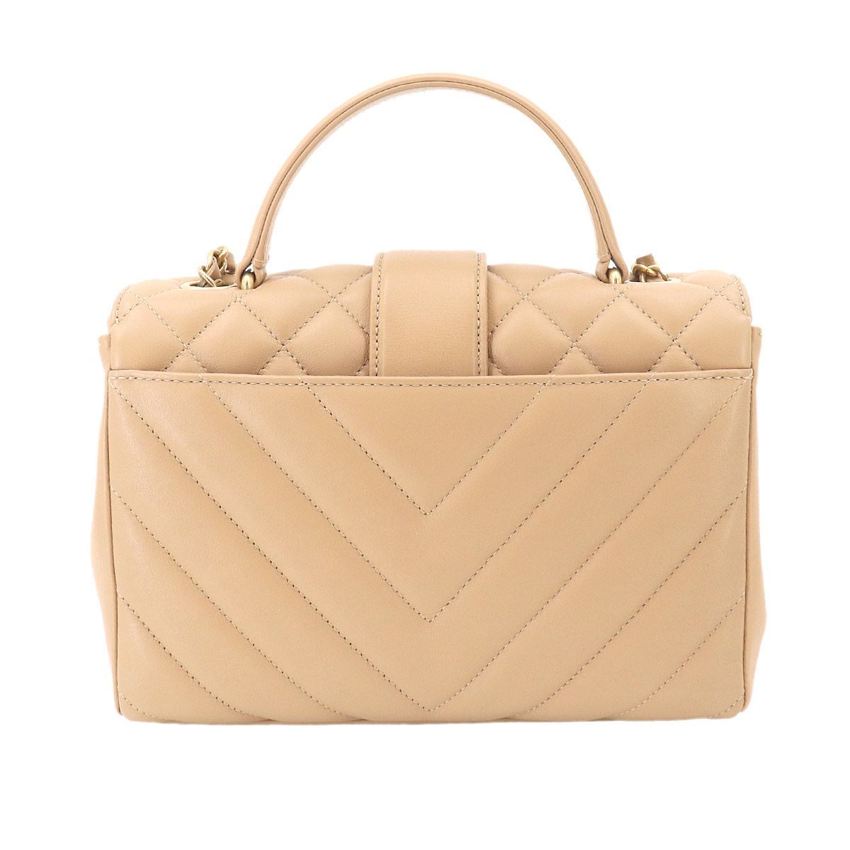 Chanel Golden Class CC Quilted Blanc Stitch 2-Way Hand Chain Shoulder — view 2