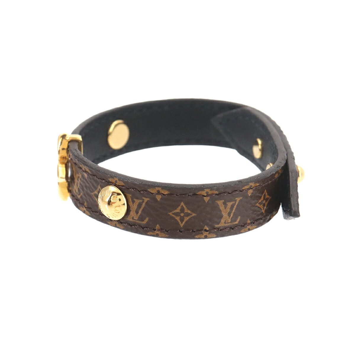 Louis Vuitton Monogram Bracelet Blue Ming 17 Gold — view 3