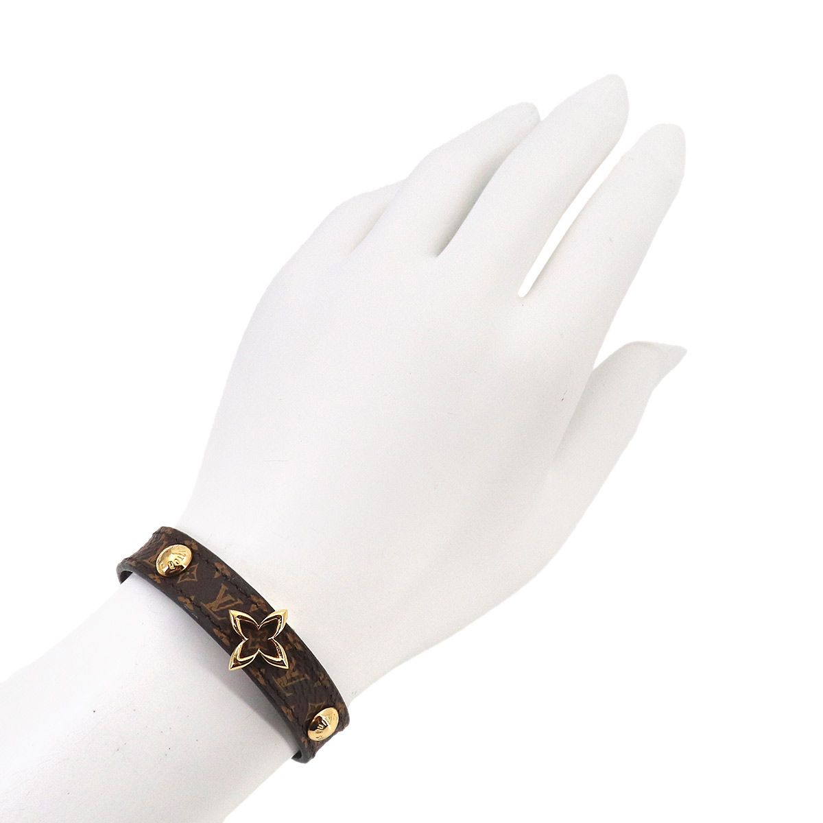 Louis Vuitton Monogram Bracelet Blue Ming 17 Gold — view 7