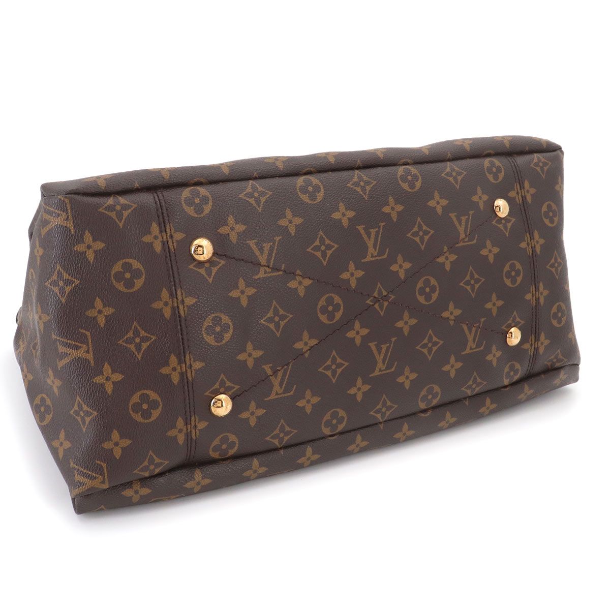 Louis Vuitton Monogram Artsy Shoulder Bag Brown Gold — view 5