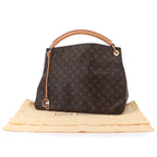 Louis Vuitton Monogram Artsy Shoulder Bag Brown Gold — view 2