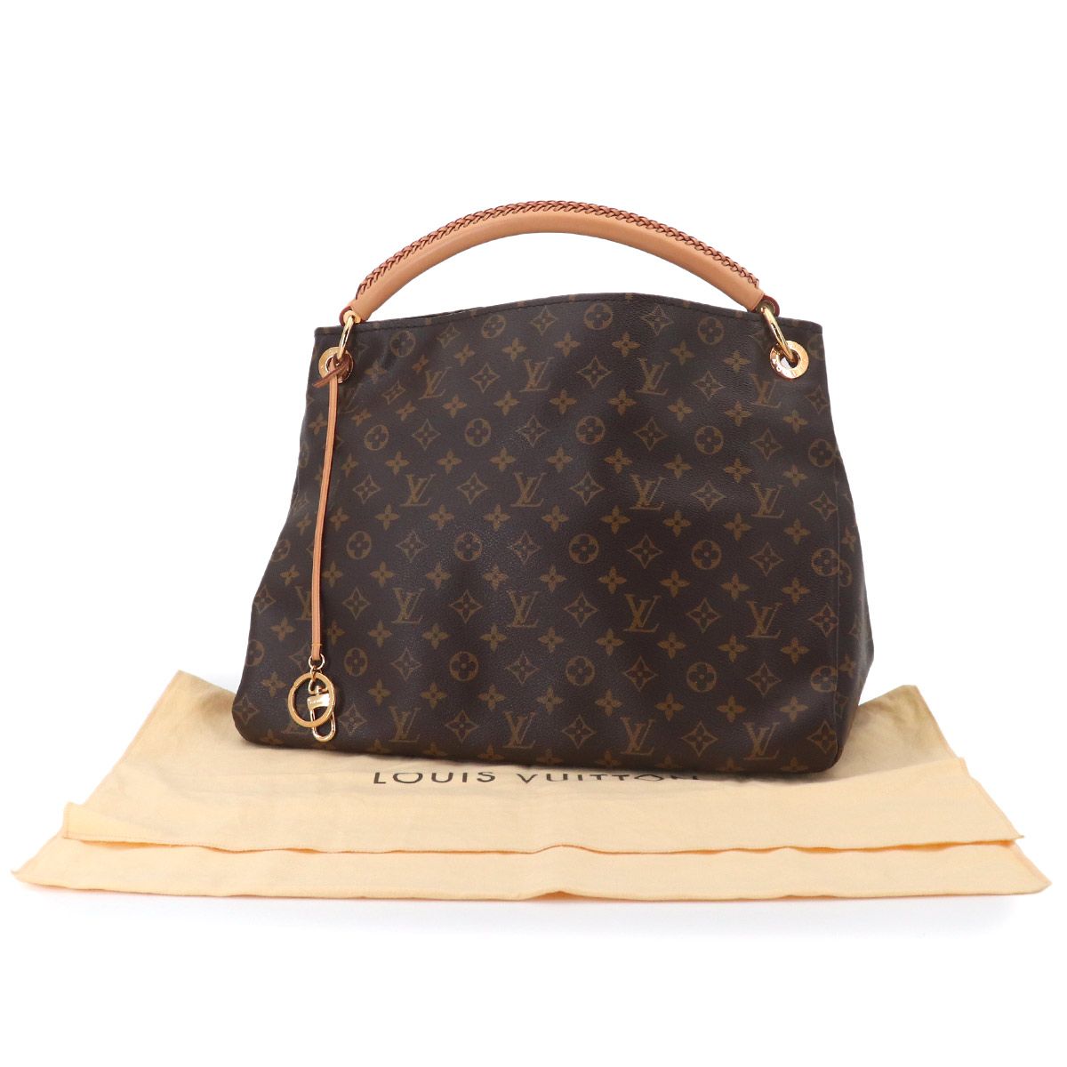 Louis Vuitton Monogram Artsy Shoulder Bag Brown Gold — view 2