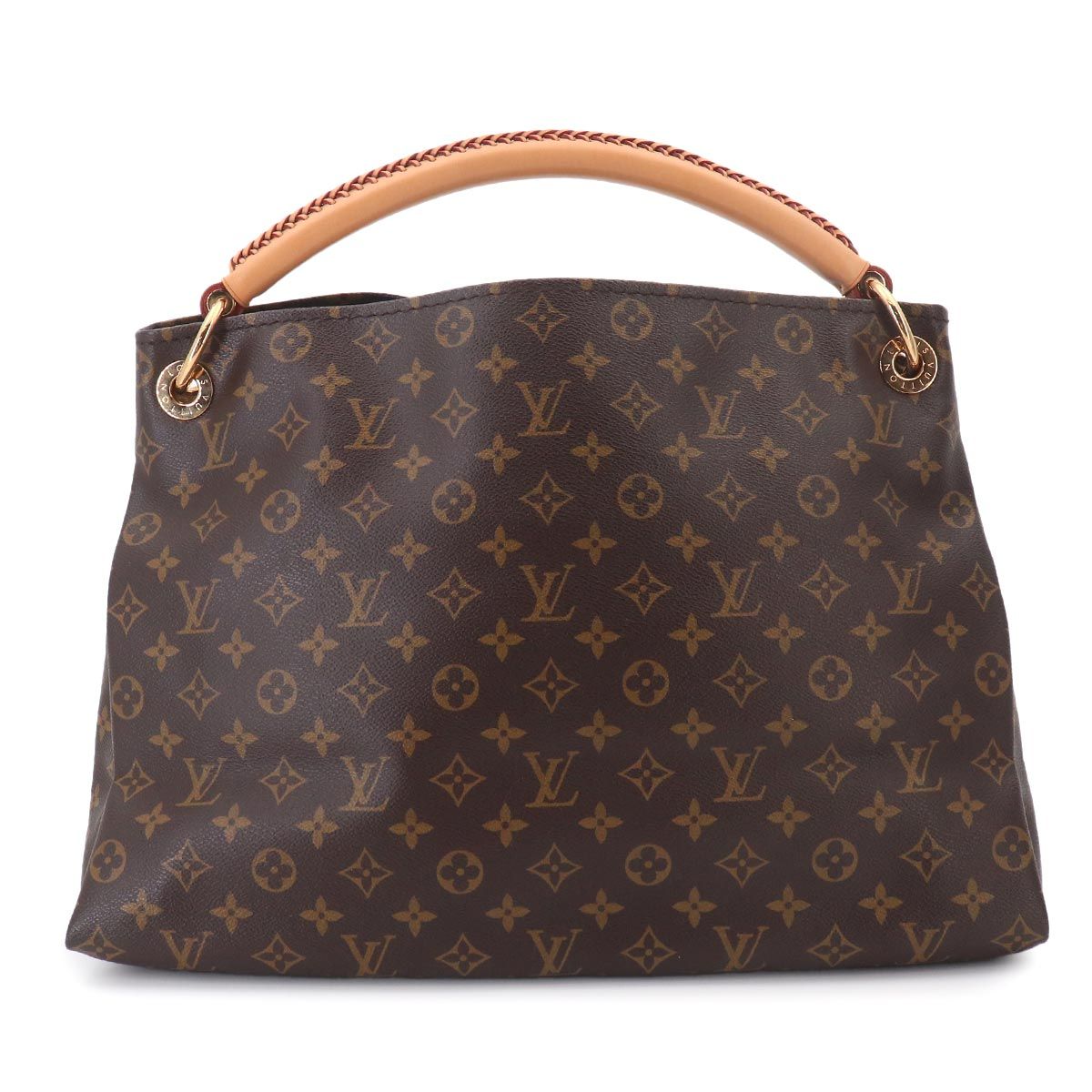 Louis Vuitton Monogram Artsy Shoulder Bag Brown Gold — view 3