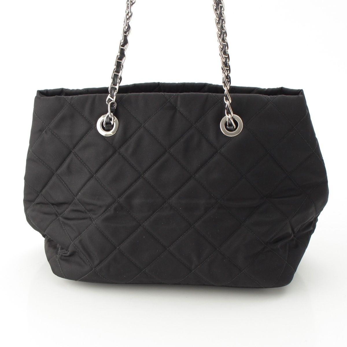 Prada Tessuto Nylon Impunto 2-Way Tote Black — view 4