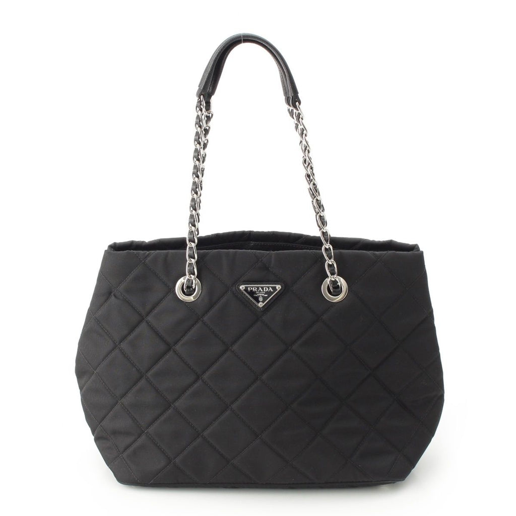 Prada Tessuto Nylon Impunto 2-Way Tote Black