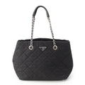 Prada Tessuto Nylon Impunto 2-Way Tote Black