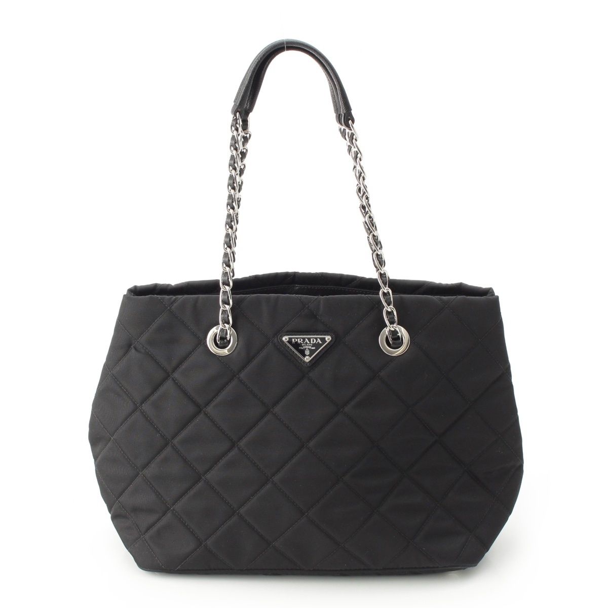 Prada Tessuto Nylon Impunto 2-Way Tote Black