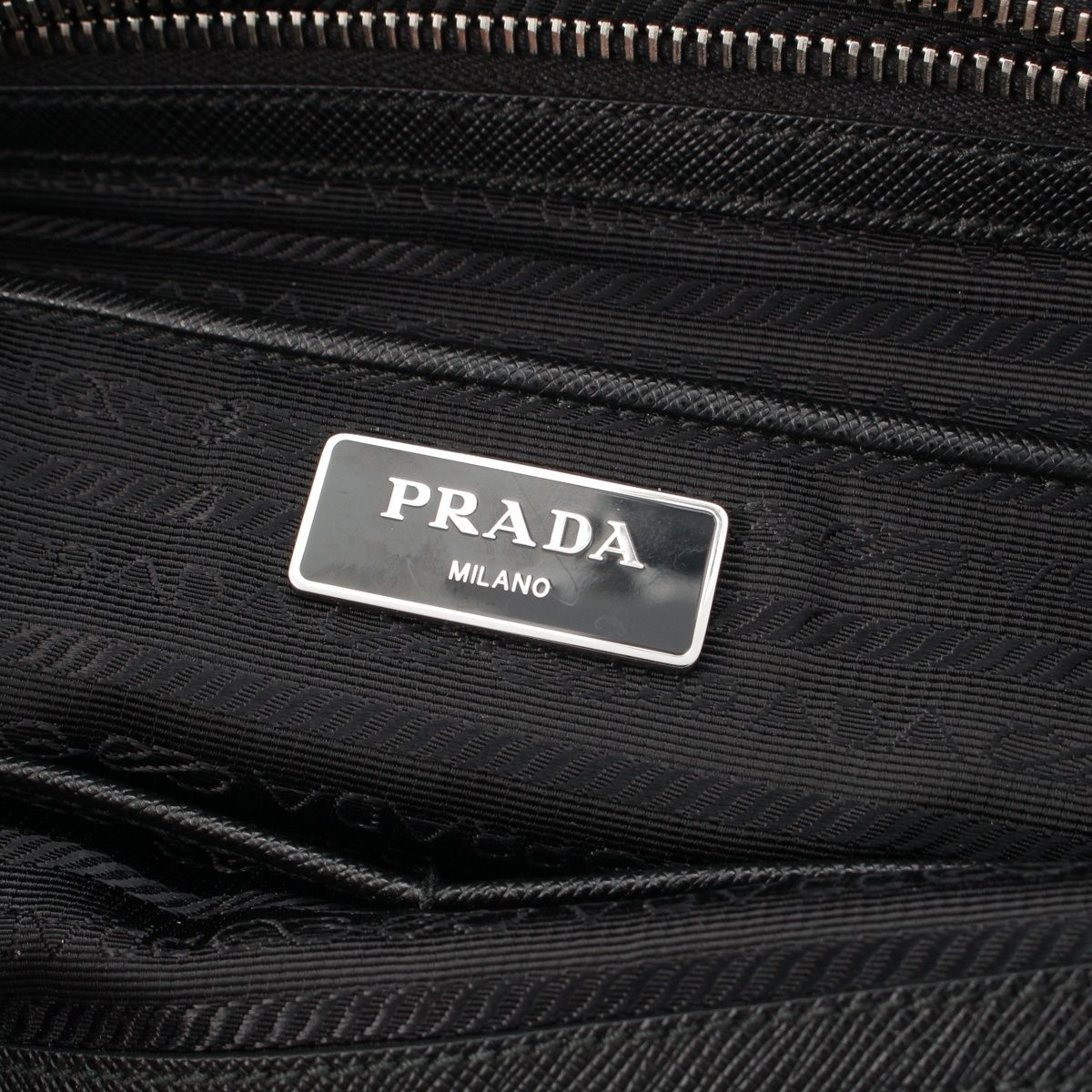 Prada Tessuto Nylon Impunto 2-Way Tote Black — view 7