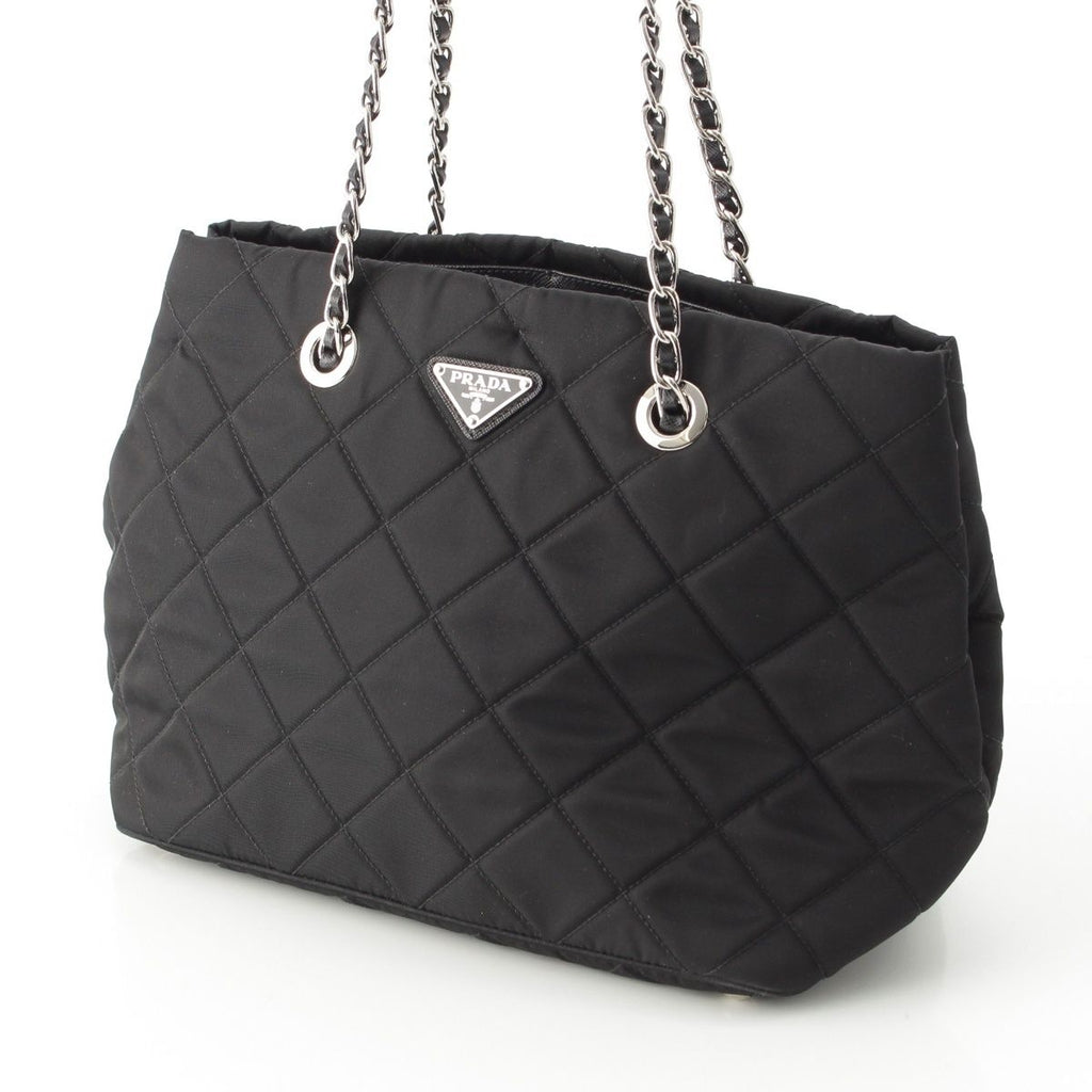 Prada Tessuto Nylon Impunto 2-Way Tote Black — view 2