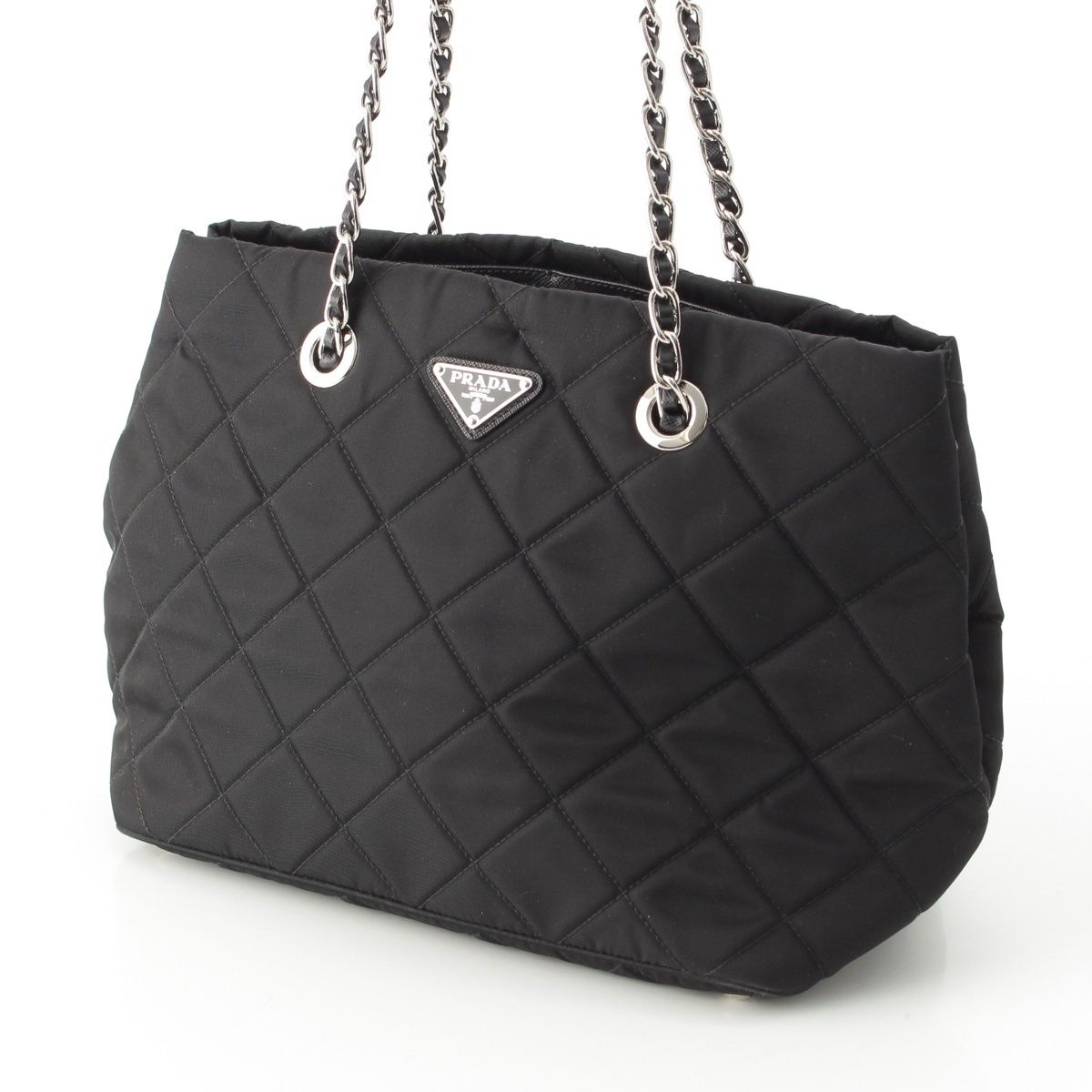 Prada Tessuto Nylon Impunto 2-Way Tote Black — view 2