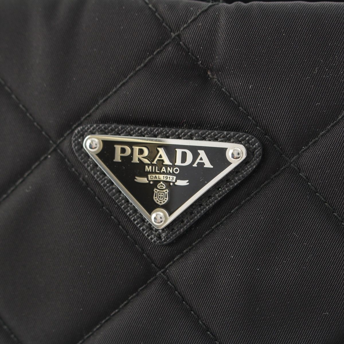 Prada Tessuto Nylon Impunto 2-Way Tote Black — view 8