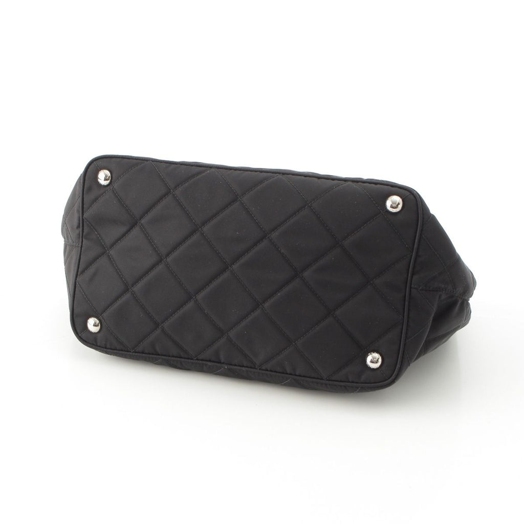 Prada Tessuto Nylon Impunto 2-Way Tote Black — view 5