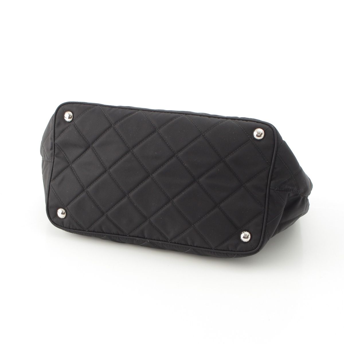 Prada Tessuto Nylon Impunto 2-Way Tote Black — view 5
