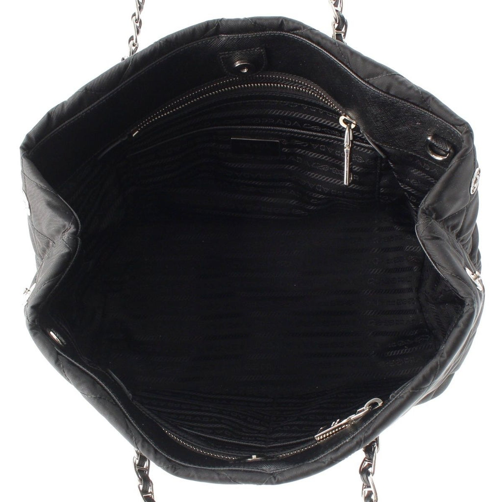 Prada Tessuto Nylon Impunto 2-Way Tote Black — view 6