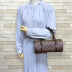 Louis Vuitton Papillon 26 Damier Handbag Canvas Brown — view 2