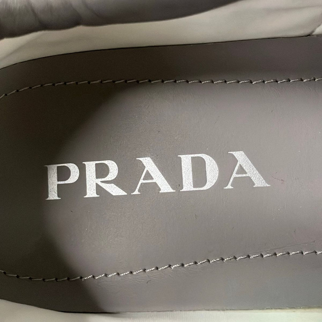 Prada Sneakers 7 Downtown Gray Re-Nylon Triangle Logo — view 5