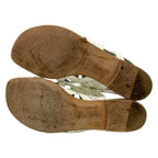 Hermes Sandals 36 Ivory Silver Kelly Thongsandals Leather — view 4