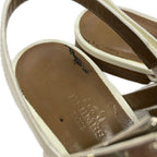 Hermes Sandals 36 Ivory Silver Kelly Thongsandals Leather — view 8