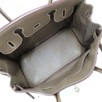Hermes Birkin 30 Etoupe Togo Handbag Silver — view 5