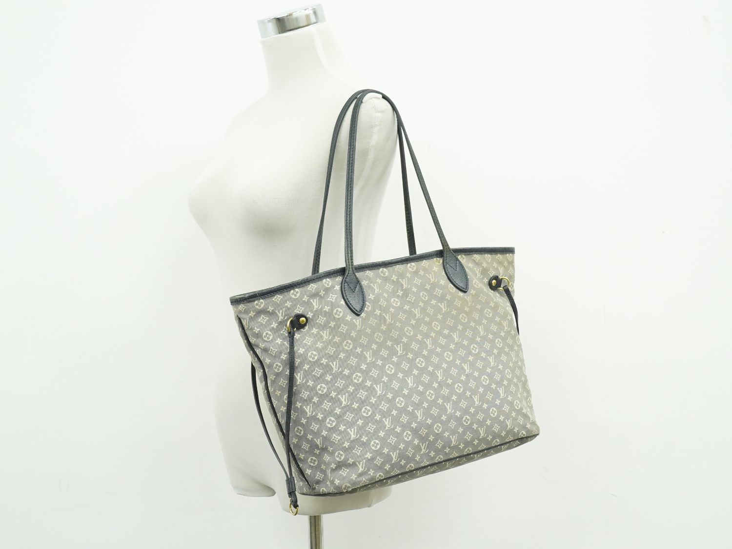 Louis Vuitton LV Neverfull Monogram Idylle Shoulder Bag Tote Navy — view 6