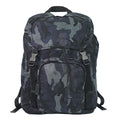Prada Camouflage Pattern Backpack Nylon Navy