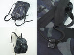 Prada Camouflage Pattern Backpack Nylon Navy — view 6