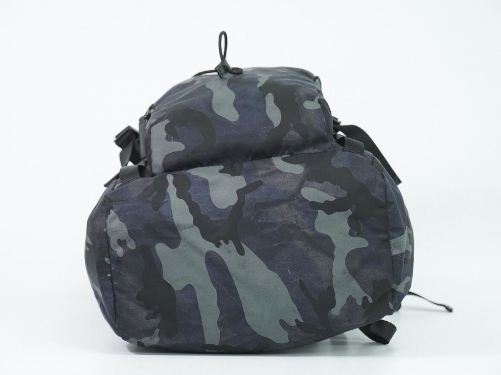 Prada Camouflage Pattern Backpack Nylon Navy — view 3