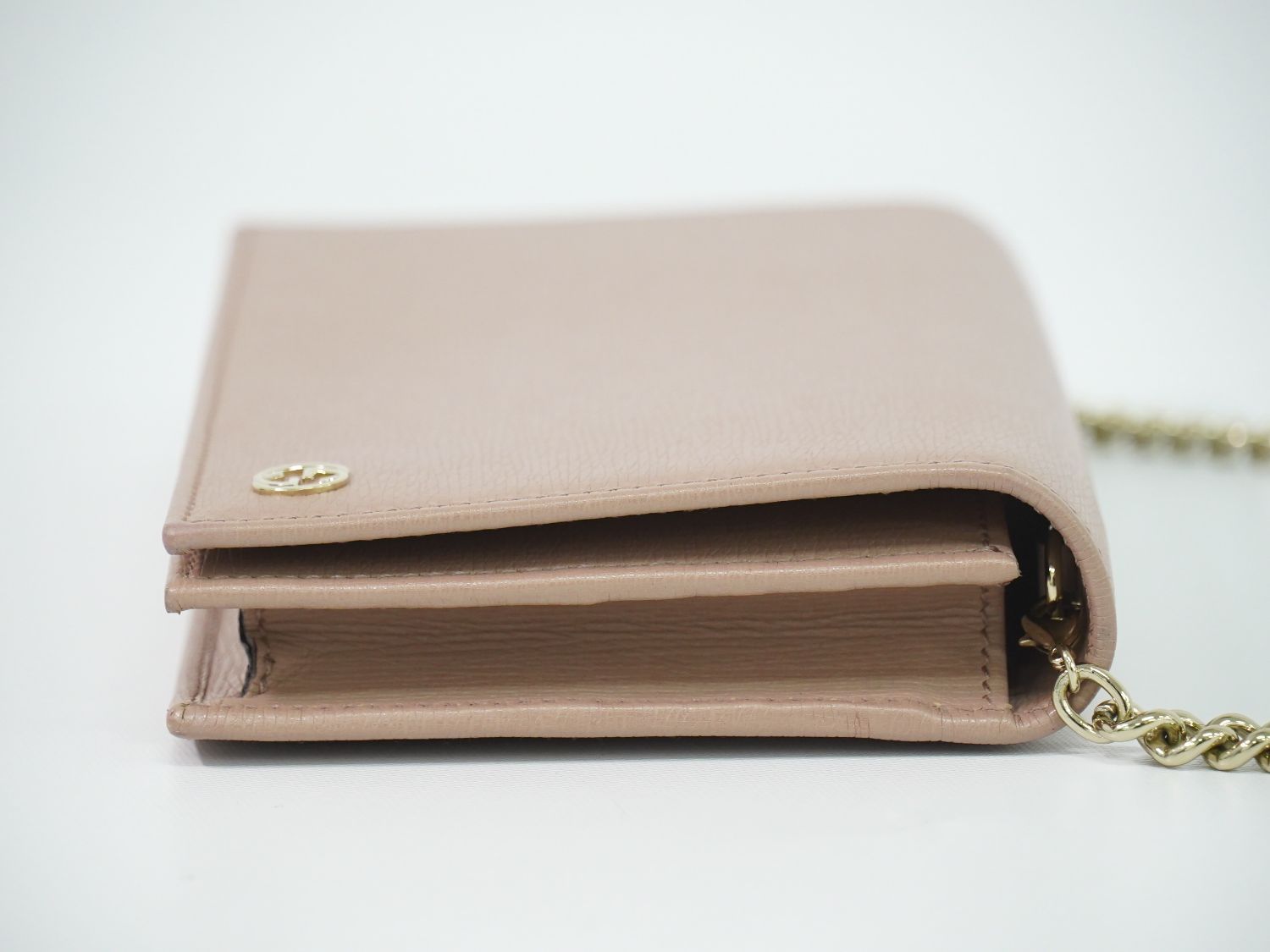 Gucci Interlocking Chain Shoulder Wallet Pochette Pink — view 4