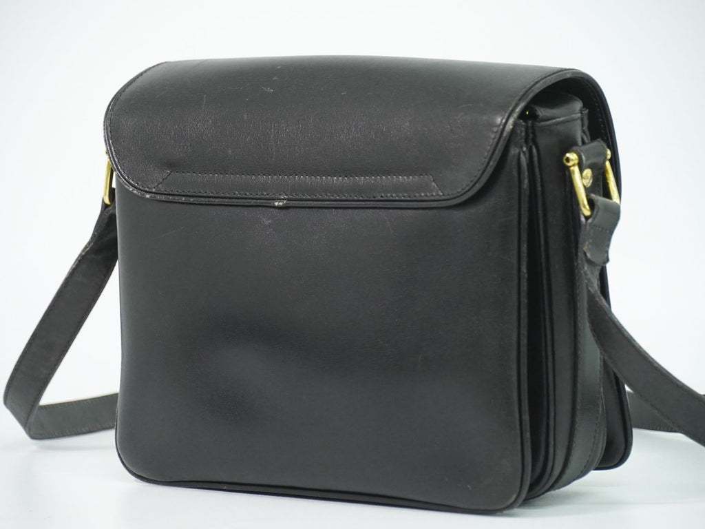 Celine Leather Shoulder Bag Pochette Black — view 2