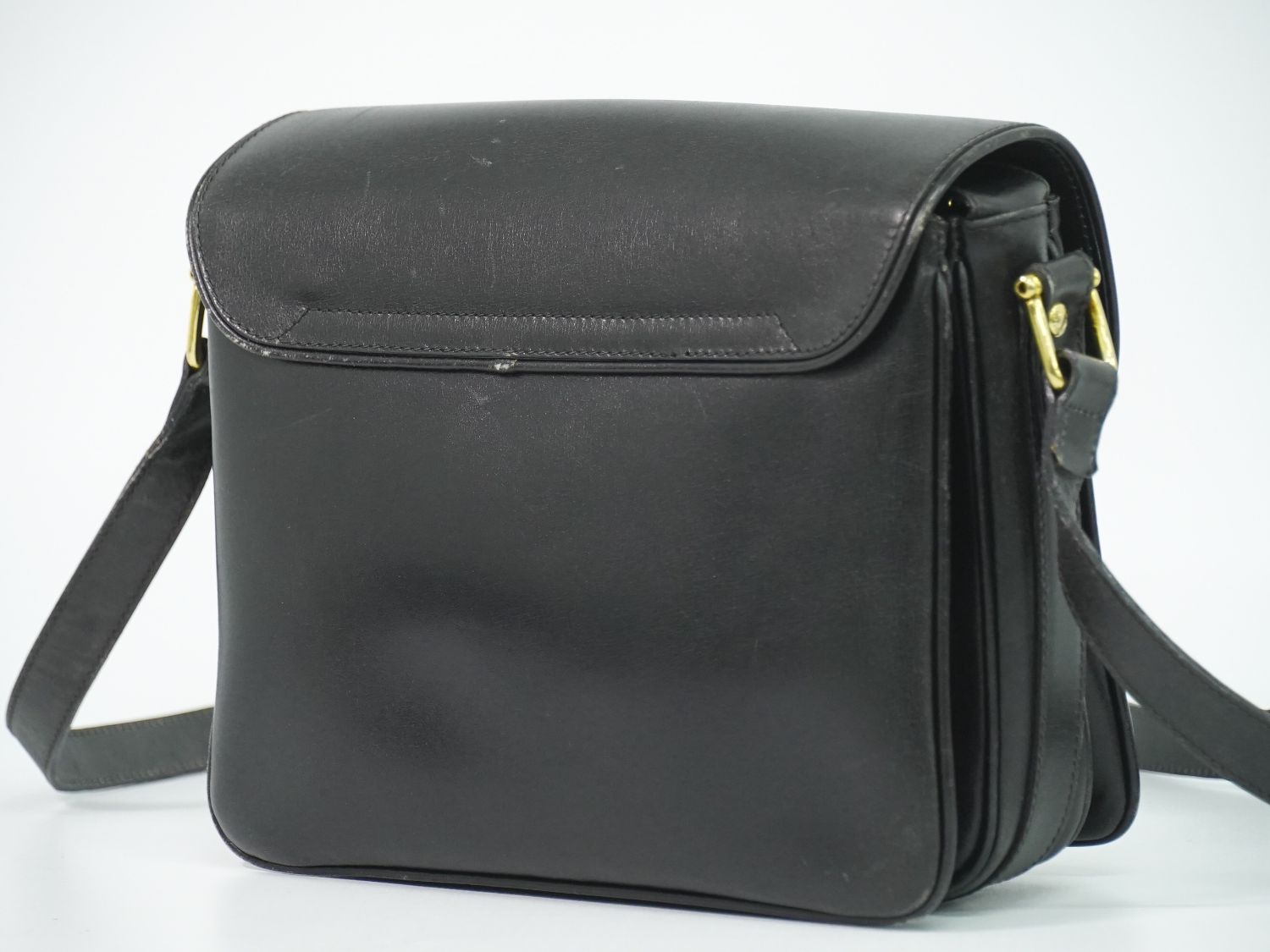 Celine Leather Shoulder Bag Pochette Black — view 2