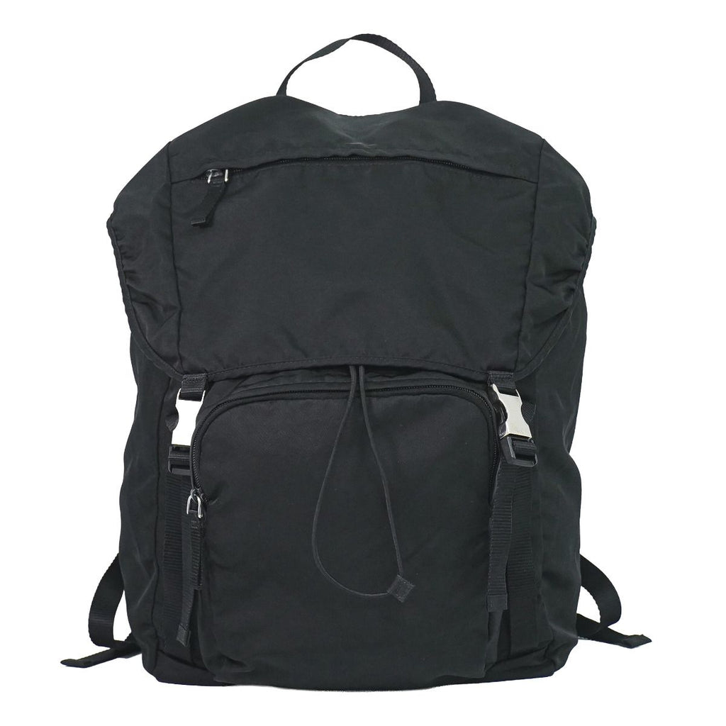 Prada Tessuto Montaigne Backpack Nylon Black Navy