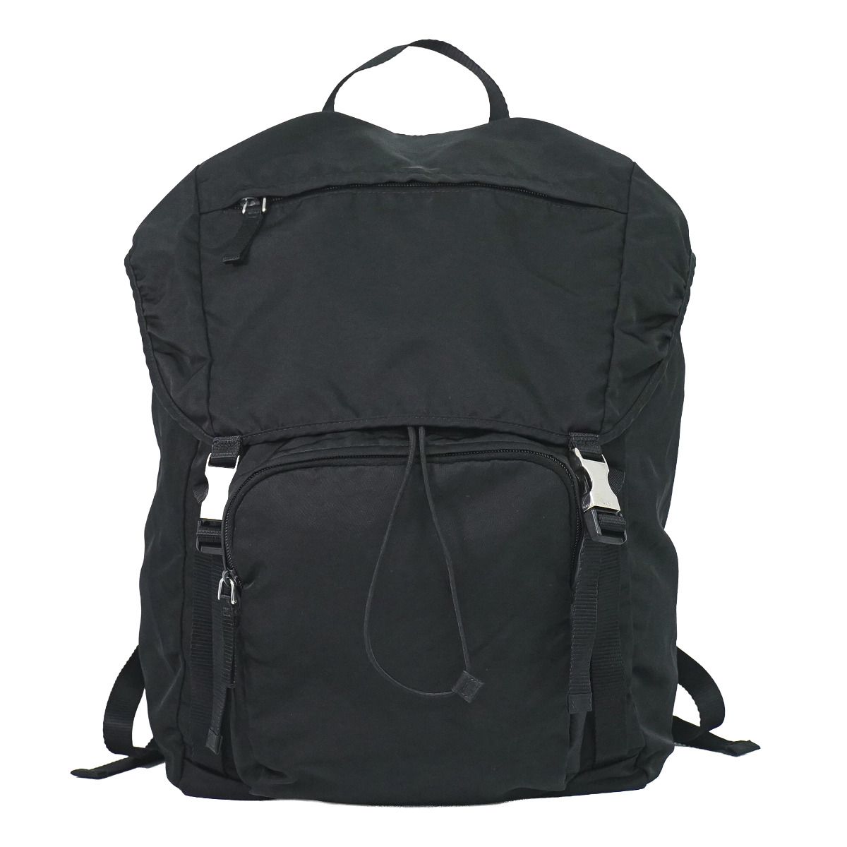 Prada Tessuto Montaigne Backpack Nylon Black Navy