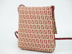 Fendi Zucchino Shoulder Bag Pochette Canvas Beige — view 2