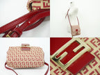 Fendi Zucchino Shoulder Bag Pochette Canvas Beige — view 6
