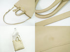 Prada Leather 2-Way Shoulder Bag Tote Beige — view 6