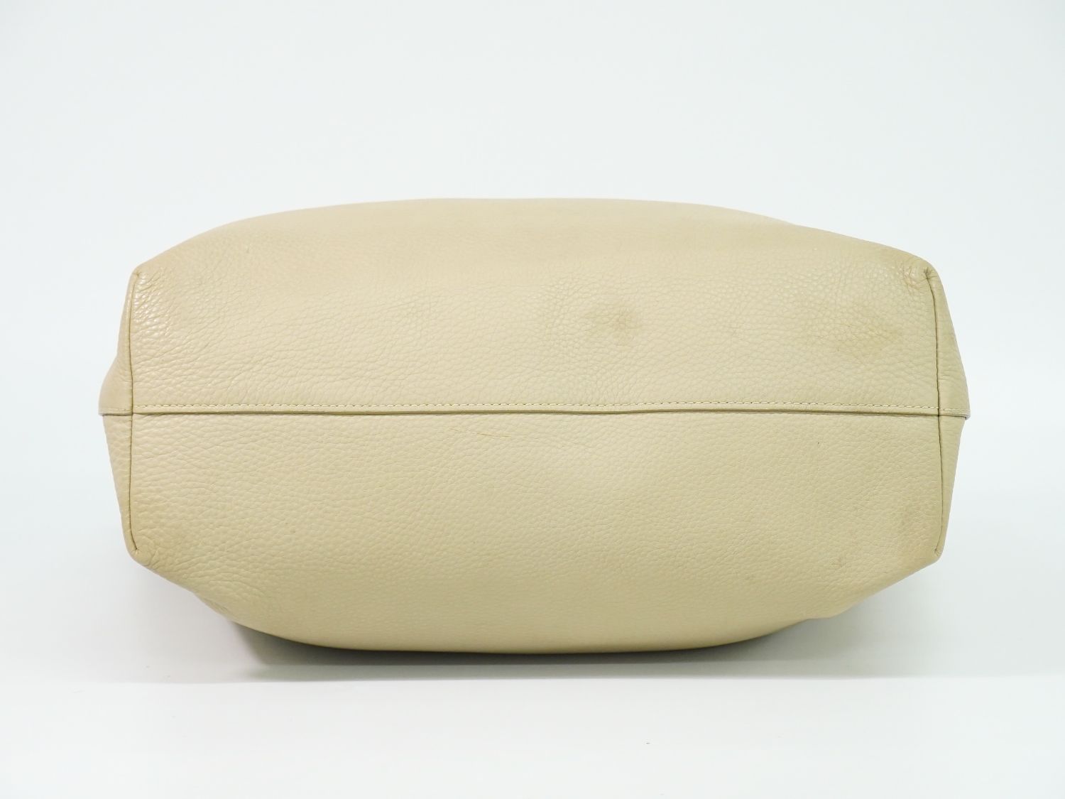 Prada Leather 2-Way Shoulder Bag Tote Beige — view 3