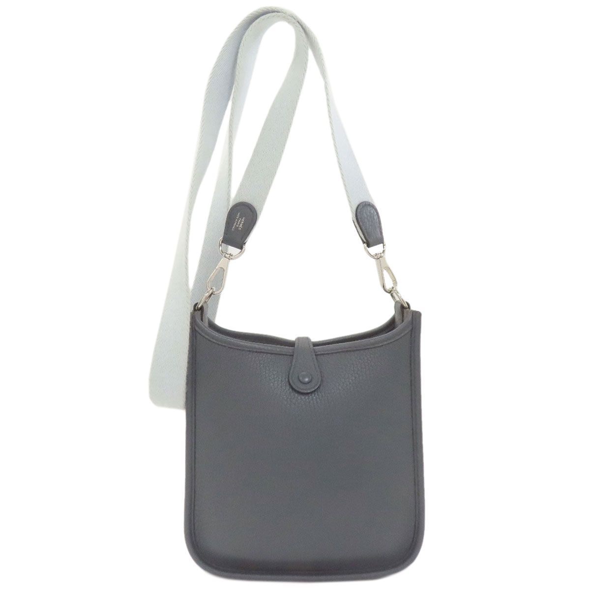 Hermes Evelyne TPM Silver Shoulder Bag Taurillon — view 2
