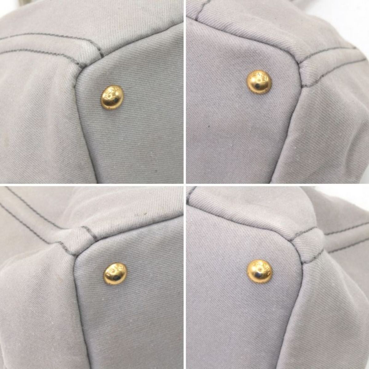 Prada Tote Canapa Light Gray — view 6