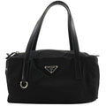 Prada Mini Boston Nylon Black Tote