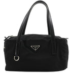 Prada Mini Boston Nylon Black Tote