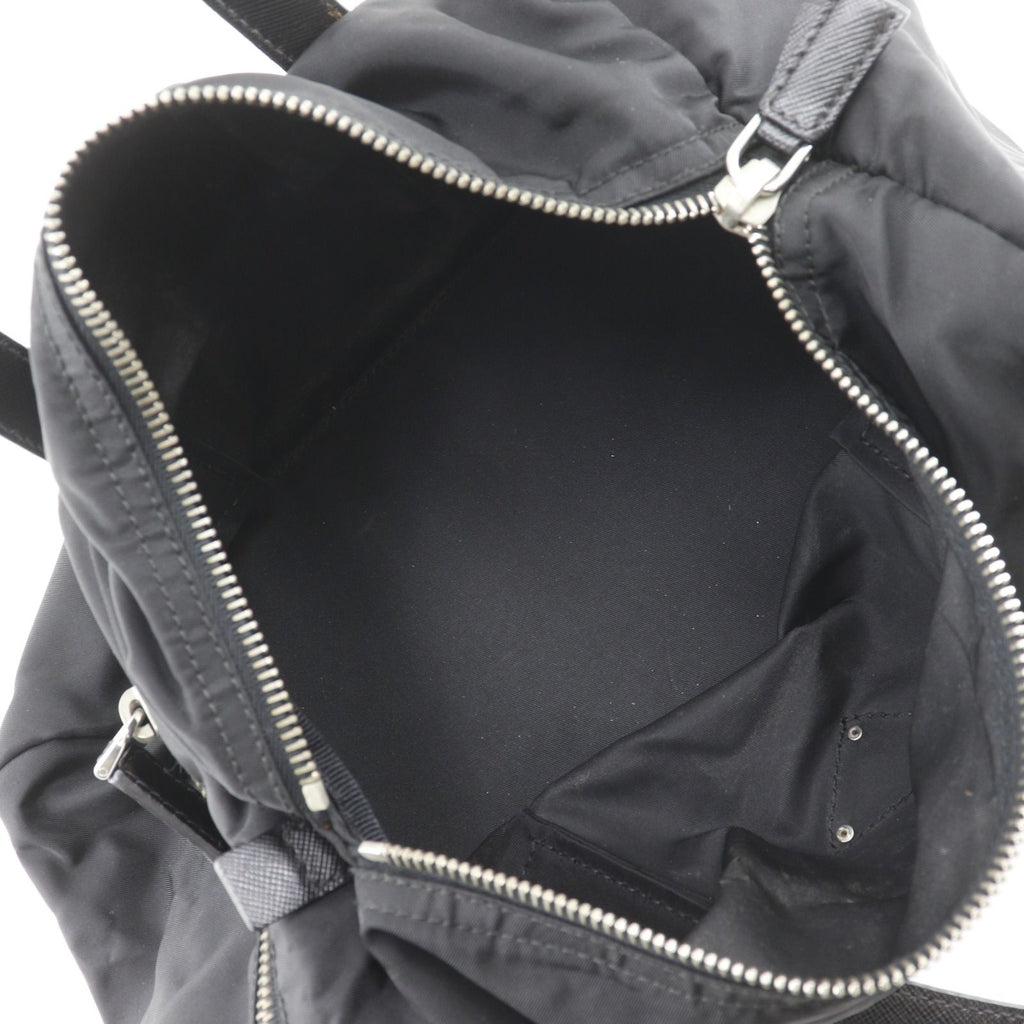 Prada Mini Boston Nylon Black Tote — view 6