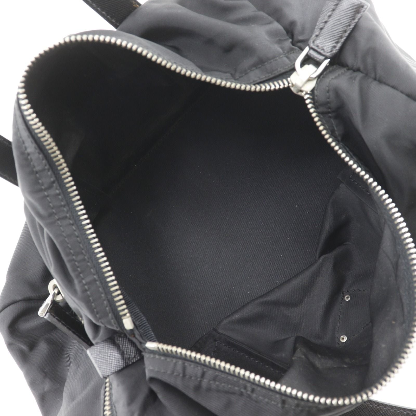 Prada Mini Boston Nylon Black Tote — view 6