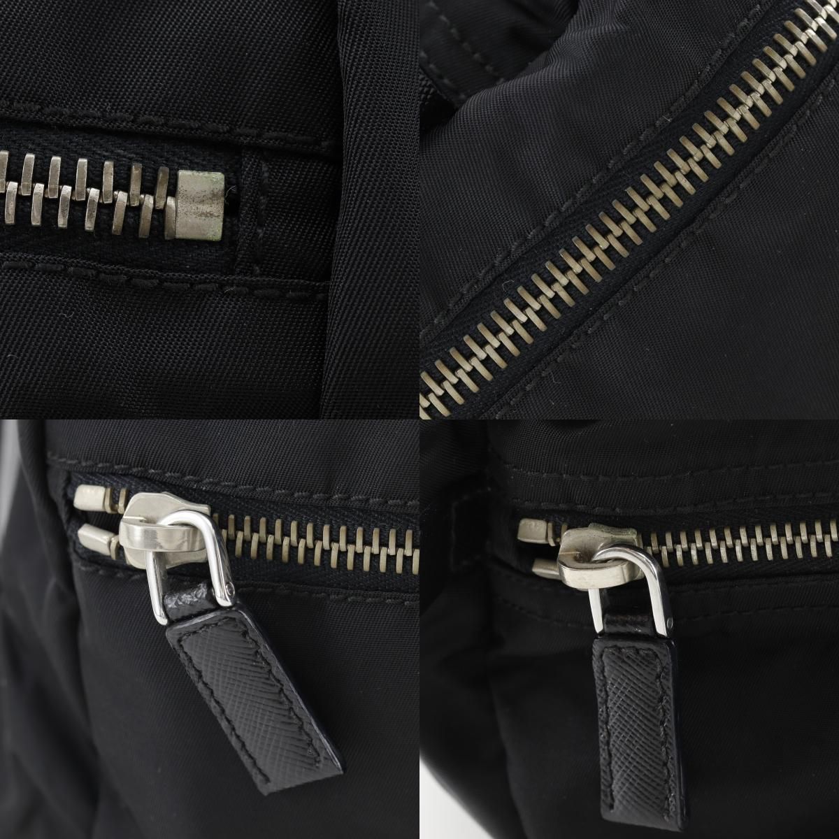 Prada Mini Boston Nylon Black Tote — view 9