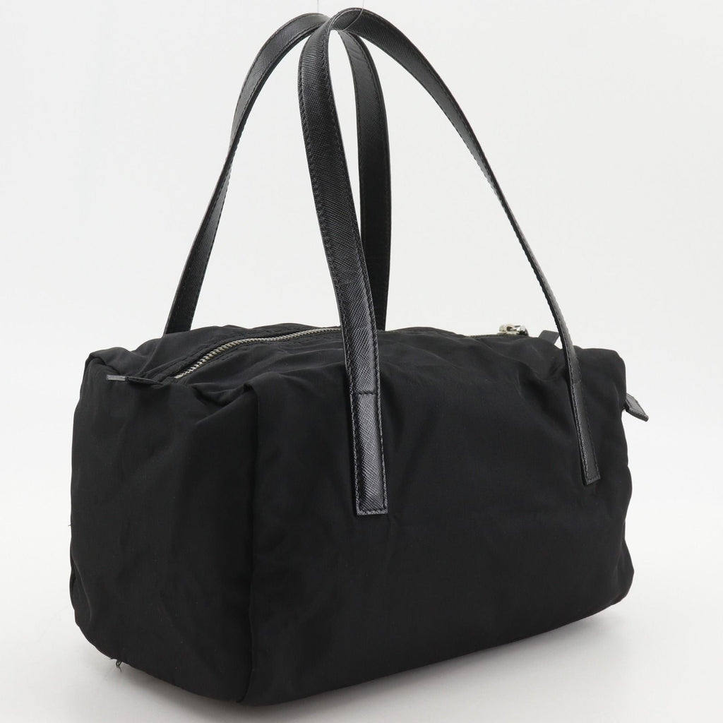 Prada Mini Boston Nylon Black Tote — view 3